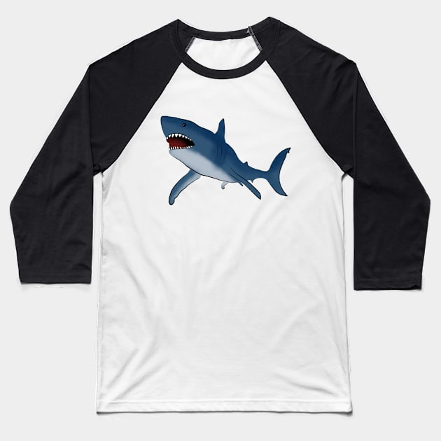 Shark Baseball T-Shirt by mastyle